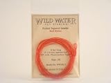 Furled Tapered Leader, 3X, Red, 8'