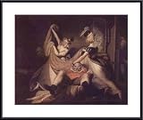Falstaff in the Washbasket, Framed Art Print by John Henry Fuseli