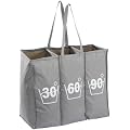 Zeller 13218 W�schesammler, 3-fach, Polyester / 75 x 35 x 60, grau