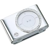 Gilty Couture Silver-plated Bezel Faceplate with Clear Swarovski Crystals for iPod shuffle
