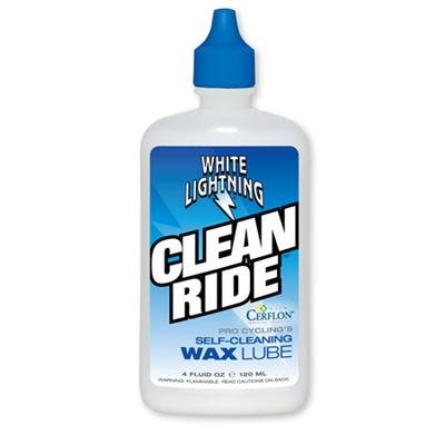 White Lightning Original Clean Ride Self-Cleaning Wax Bicycle Lubricant - 4 oz. - W50040102