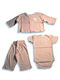 Little Giraffe - Newborn Baby Girls, 3-Piece Pant Set, Pink