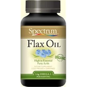 Organic Flax Oil 1000 mg 250 Softgels by Spectrum