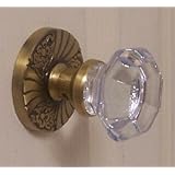 Exceptional Antique Old Town 24% Lead Crystal Glassl Passage Door Knob set Recreation, guaranteed the very best.