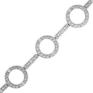 Click here to buy 1 4 Ctw Diamond Tennis Bracelet in White Gold by buyDazzle.