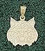 Anderson Jewelry Arizona Wildcats Wildcat 1/2 Gold Charm