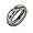 Eve's Addiction Sterling Silver Blue Enamel Swirl CZ Ring, 5
