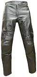 NEW WOMEN MOTORCYCLE LEATHER ARMOR BIKE PANTS BLACK
