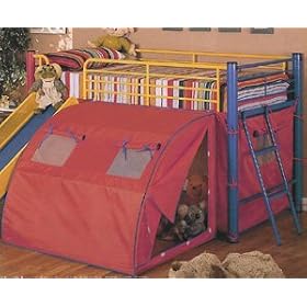 Coaster Company Multicolor 7239 Loft Bed With Slide Loft Bed