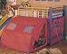 Union Square Multicolor Twin Loft Bed With Slide and Tent