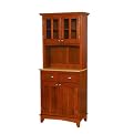 Buffet with 2-Door Hutch- Oak/ Natural