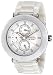 Fossil White Ceramic Mother of Pearl GMT Ladies Watch CE1000