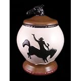 COOKIE JAR,CANISTER COWBOY WESTERN DECOR 