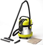 Karcher A2254ME Vacuum Cleaner 1200W - Stainless Steel & Yellow