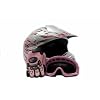 Youth Motocross ATV Dirt Bike MX Helmet, Gloves and Goggles Pink Flame, Small