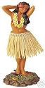 Lelani Dashboard Hula Doll - Flower Placing Pose / Natural