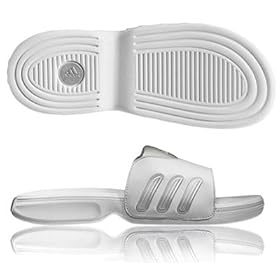 Adidas 2008 Tour Slide Golf Sandal - Running White Metallic Silver Running White - 737731 by adidas