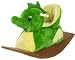 Heunec 731592 - Peter Maffays Drache Tabaluga  Schaukeltier, 80 cm