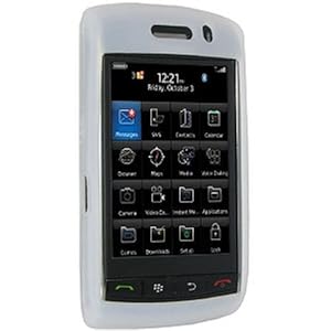 Amzer Silicone Skin Jelly Case for Blackberry 9550 Storm 2 (Lilly White)