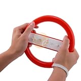 Premium Red Controller Steering Wheel for Nintendo Wii by eForCity