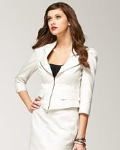 Double Lapel Puff Sleeve Jacket