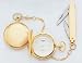 Legere Bpws-813 Gold Pocket Watch With Knife and Chain