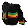 Lion Rasta Sling Shoulder Bag-Black W04S57A