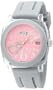 Tocs Women's 40518 Analog Round Day-Date Platinum Gray Pink Flamingo Watch