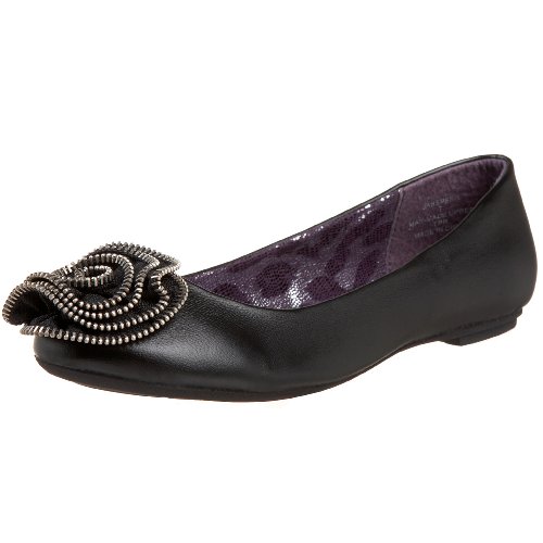 External hard drive:Madden Girl Women's Jasspeer Flat,Black Paris,6.5 M US
