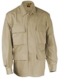 Khaki Poly / Cotton Ripstop BDU Coat