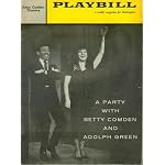 Playbill Magazine: A Party with Betty Comden and Adolph Green book cover