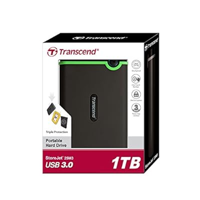 Transcend StoreJet 25M3 2.5-inch 1TB Portable External Hard Drive