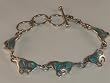 Blue Opal Fashion Jewelry Bracelet - Sterling Silver - BR-0063