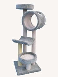 Molly and Friends "Tom's Tower" Premium Handmade 4-Tier Cat Tree with Sisal, Model 2432, Beige