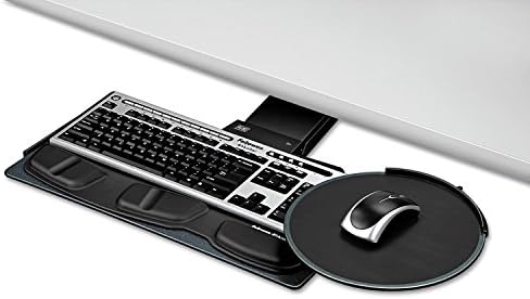 FEL8029801 Adjustable Keyboard Platform, 19 x 10-5/8, Black