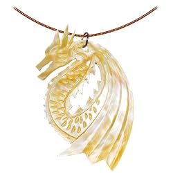 Handcrafted Dragon Mother of Pearl Choker Necklace