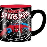 SilverBuffaloMarvelComicsSpider-ManSwingsBlackWeb,CeramicMug,14Ounces,Black(MC3232)