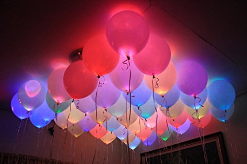 ETCBUYS LED Light-up Balloons, 10 Piece