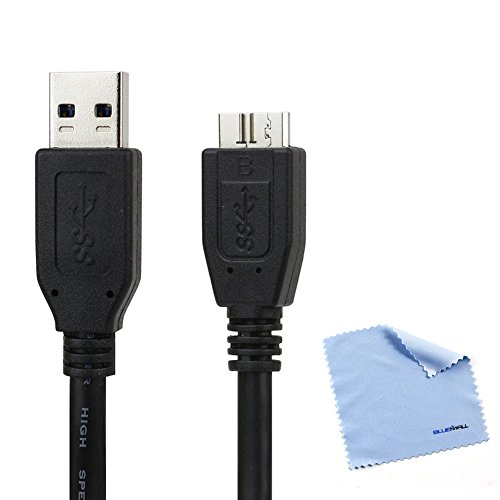 EZOPower Micro-USB Sync Data Cable Cord - 6FT for Pentax K-3, 645Z, FujiFilm X-T2 Digital Camera *with Cleaning Cloth*