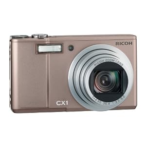 Ricoh CX 1 Digitalkamera (9 Megapixel, 7-fach opt. Zoom, 7,6 cm (3 Zoll) Display, Bildstabilisator) champagne rose
