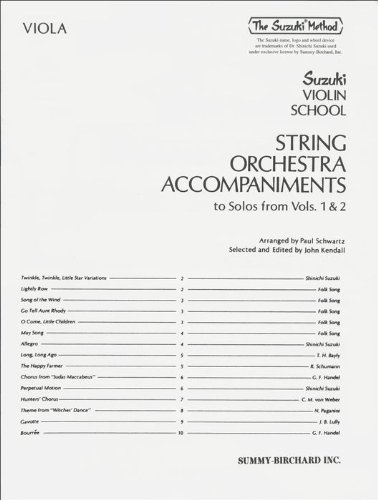 Suzuki Ensemble Accompaniment (Viola)
