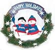 Atlanta Braves 20" Team Snowman Wreath - Baseball Sports Merchandise