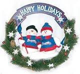 Atlanta Braves 20" Team Snowman Wreath