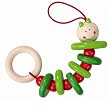 HABA Wooden Baby Toy - Rattling Caterpillar