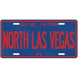 NEW  KISS ME , I AM FROM NORTH LAS VEGAS  NEVADALICENSE PLATE SIGN USA CITY