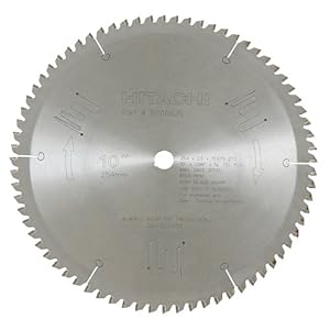 Hitachi 974642N 10-Inch 72 Tooth TCG Non-Ferrous Metal and Plastic Cutting Miter Saw Blade... by Hitachi