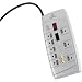 Globe 8-Outlet Home Theater Surge Protector #77313