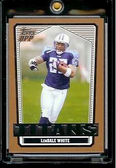 2007 Topps Draft Picks & Prospects #90 LenDale White Tennessee Titans Football Card - Mint Condition - In Protective Display Case!