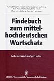 Findebuch zum mittelhochdeutschen Wortschatz