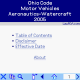 Ohio Code Motor Vehicles 2005 downloadable Software